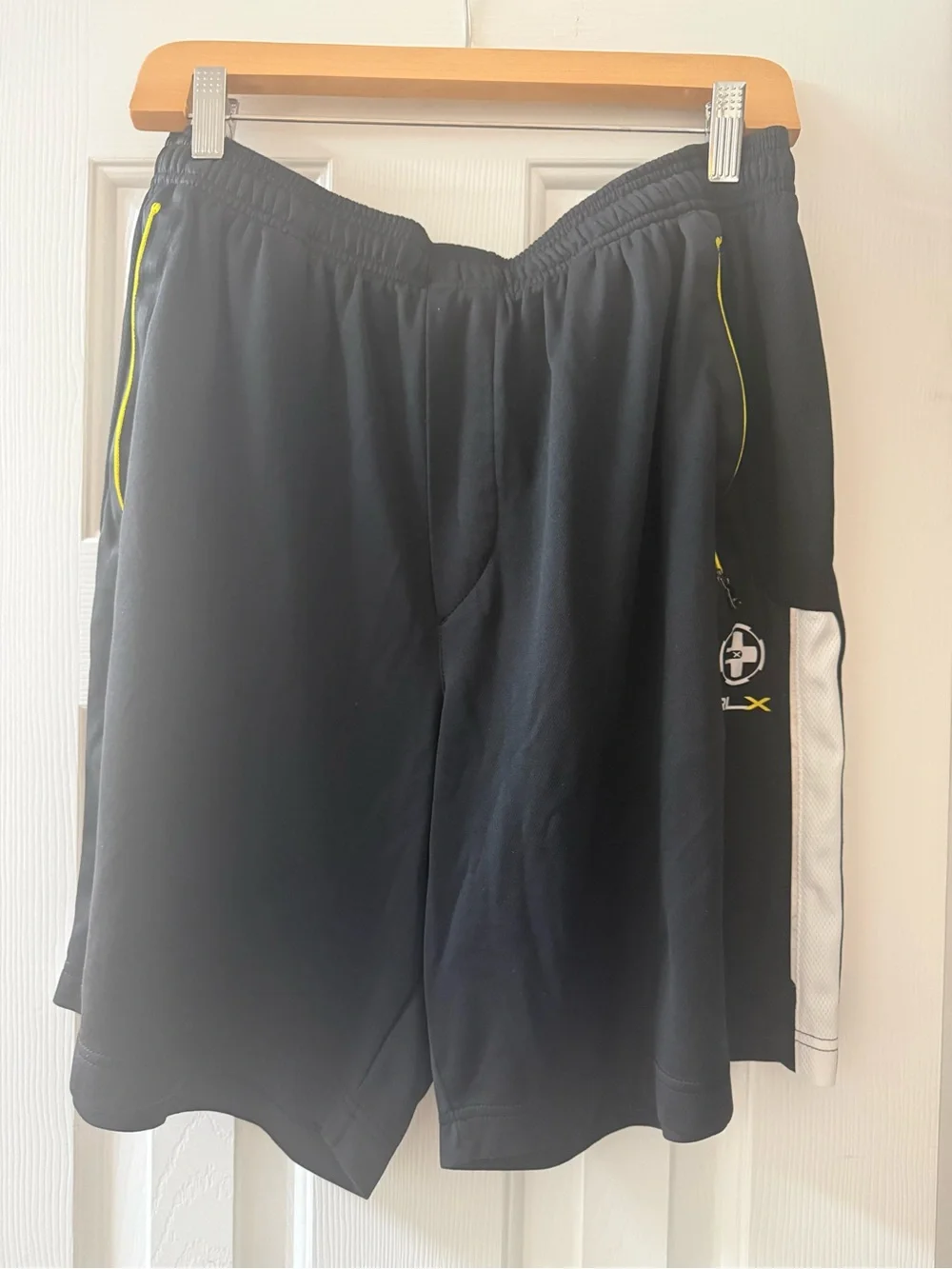 Lot of 2 Ralph Lauren RLX Performance Tech Shorts Mens XL Black White Athletic